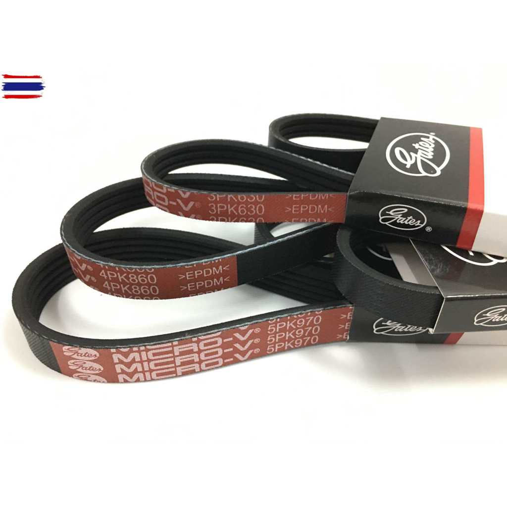 สายพาน Toyota AE101 year1991-97 เครื่อง4AFE 1.6 5PK970สายพานพัดลม/ไดชาร์ท 4PK860สายพานแอร์ 3PK630สาย