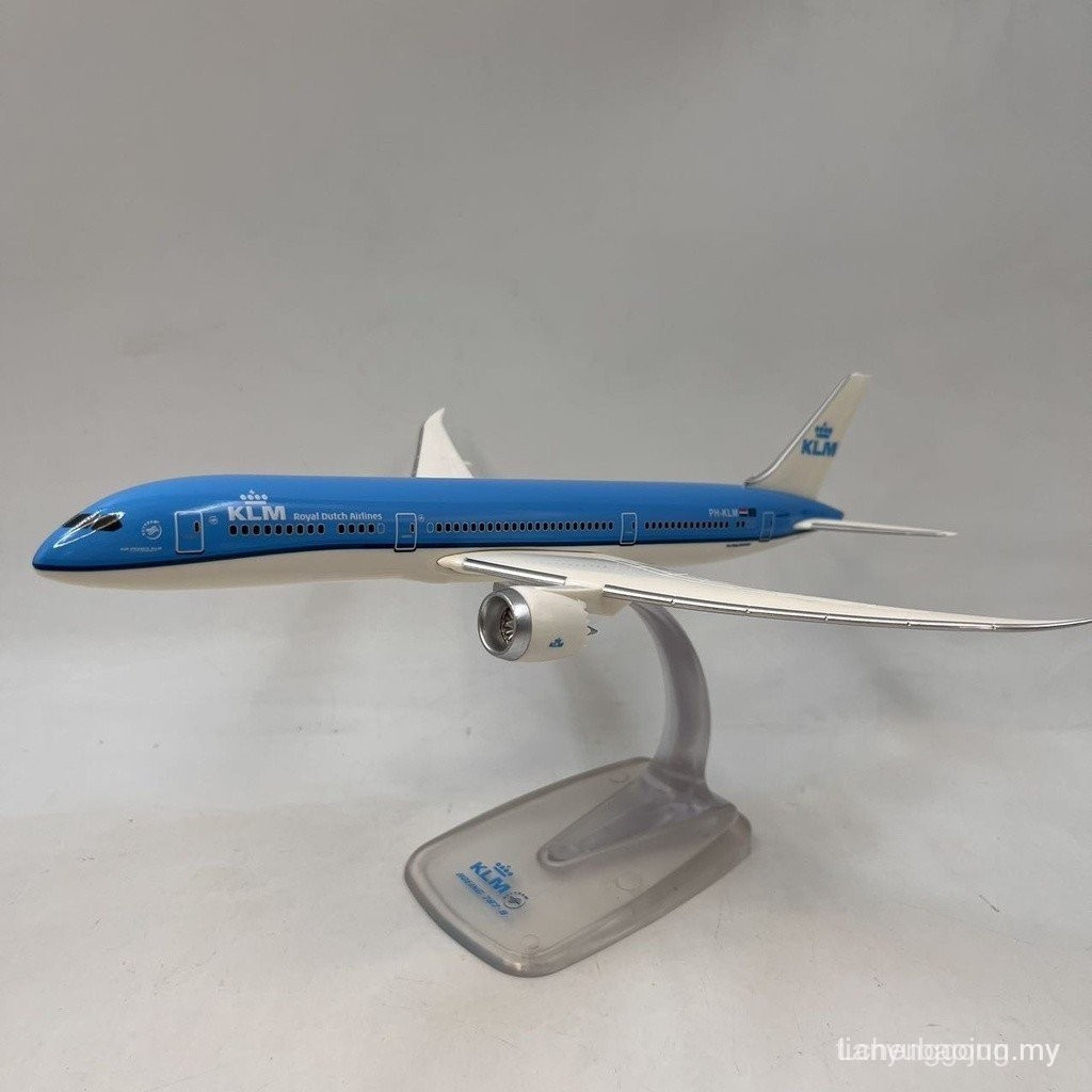 1:250 KLM B787-9 B787 Airlines พลาสติก ABS เครื่องบินรุ่นของเล่นสําหรับคอลเลกชัน MPRC GJ28