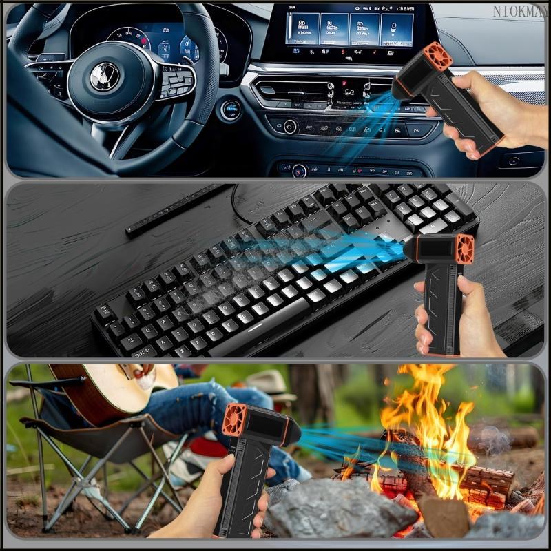 NIOK พัดลมเทอร์โบชาร์จแบบชาร์จไฟได้ 140000RPM การทํางานแบบเงียบสําหรับการระบายความร้อนอย่างมีประสิทธ