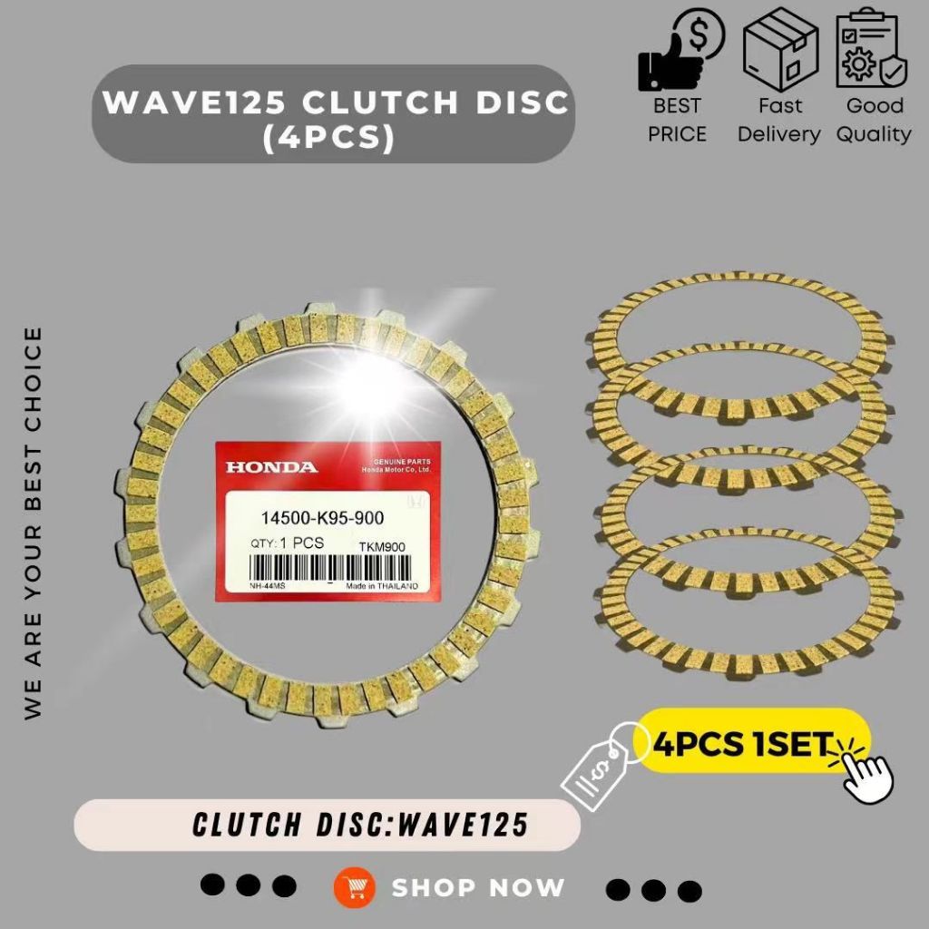 WAVE125 CLUTCH DISC HONDA W125 AUTO CLUTCH SET DISC YTZ5S YTZ6V YB5L YB3L RKM DID RCB UMA