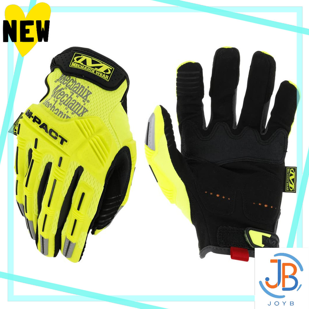 Direct From Japan (MECHANIX) Mechanix Glove M-PACT Safety Yellow Size L SMP-91-010