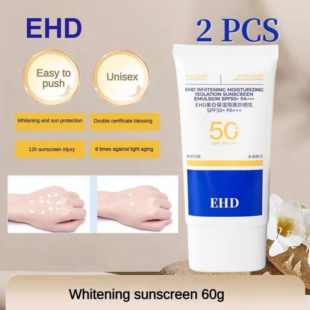 New Product#2 PCS SPF50 EHD Sunscreen lotion Whitening Natural Ingredient Moisturizing Non-greasy Su