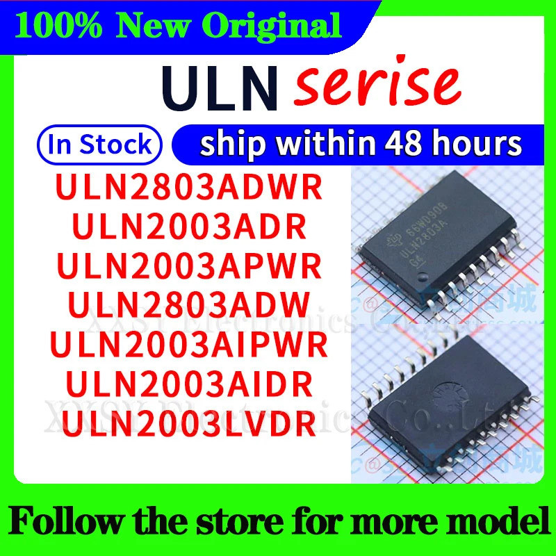 5PCS ULN2003ADR ULN2803ADWR ULN2003APWR ULN2803ADW ULN2003AIPWR ULN2003LVDR SOP ชิป ic