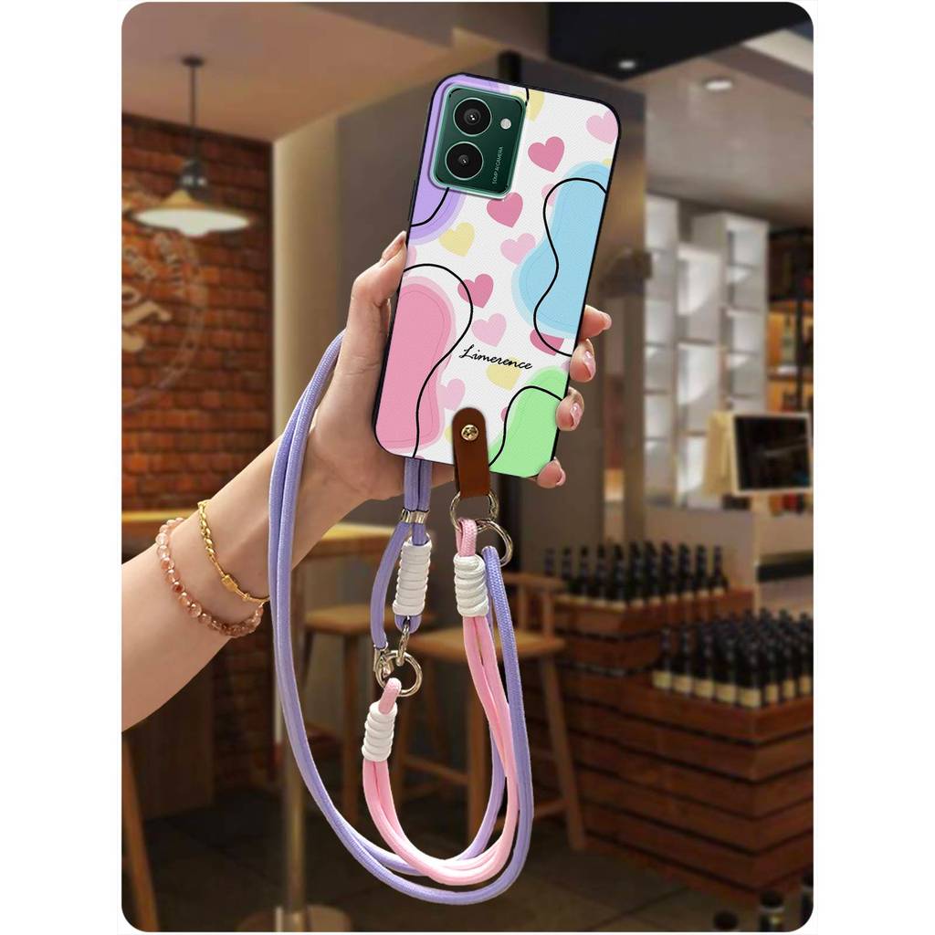 ออกแบบแฟชั่น Graffiti เคสโทรศัพท์สําหรับ Nokia HMD Pulse/Pulse +/Pulse Pro Diagonal Soft Case สร้อยค