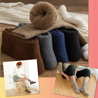 🌈 ถุงเท้า ขนแกะ กันหนาว Wool Sock รองส้นเท้า รองช้ำ ผ้าหนานุ่ม ลดแรงกระแทก แก้ปวดส้นเท้า ฝ่าเท้า เบาสบาย เพื่อสุขภาพ 🌈