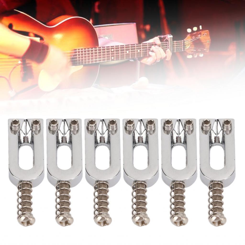 กีตาร์ไฟฟ้า Tremolo Saddles Bridge Saddle เปลี่ยนได้ง่าย U รูปขนาดมาตรฐานสำหรับปรับปรุงและรักษาโทนเสียง