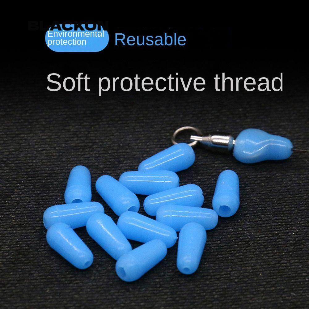 BLACKON ปลาคาร์พตกปลา Space Bean, ซิลิกาเจลเชื่อมต่อตกปลา Anti-winding Bean, คุณภาพสูง Bobber-Stoppe