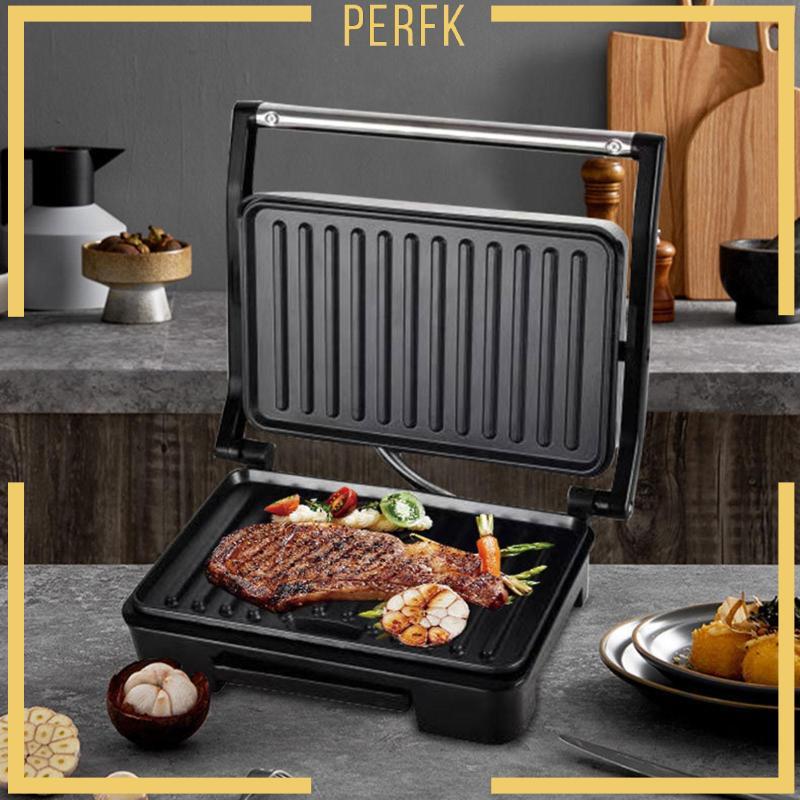 [Perfk] Electric Panini Press Compact Sandwich Press สําหรับขนมแซนด์วิชชีส