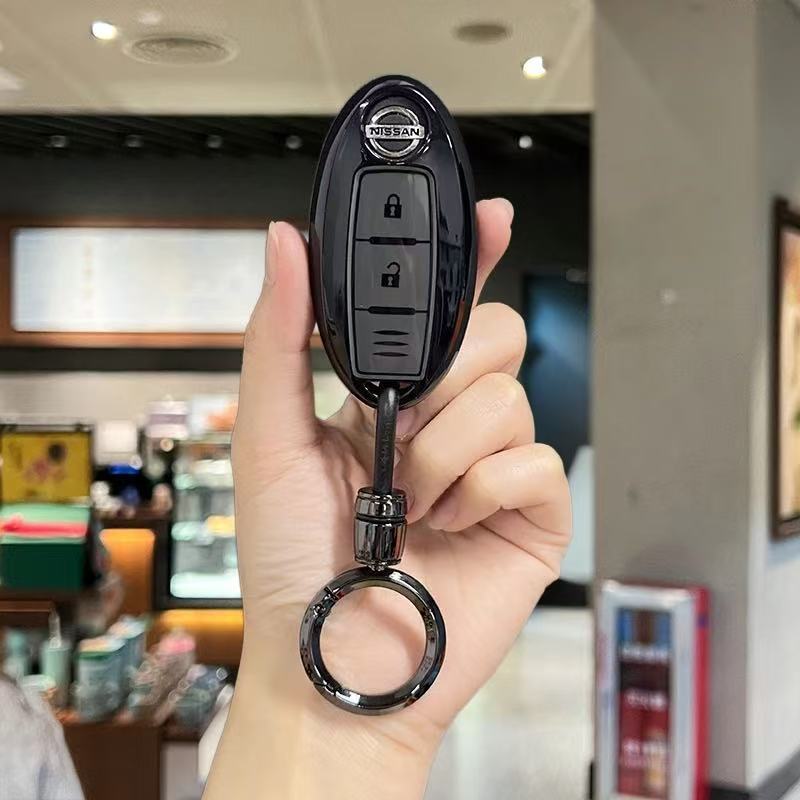 ร้านใช่! ปลอกกุญแจสําหรับ Nissan Terra Navara Almera Rogue Grand Livina X-Trail Altima Titan พวงกุญแจ - รูปที่ 6
