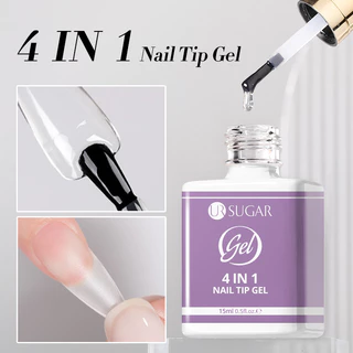 【Local】UR SUGAR 420pcs Soft Gel เคล็ดลับเล็บอัลมอนด์ Clear False Matte Full Cover กดบนเล็บปลอม Extension เครื่องมือทําเล็บ
