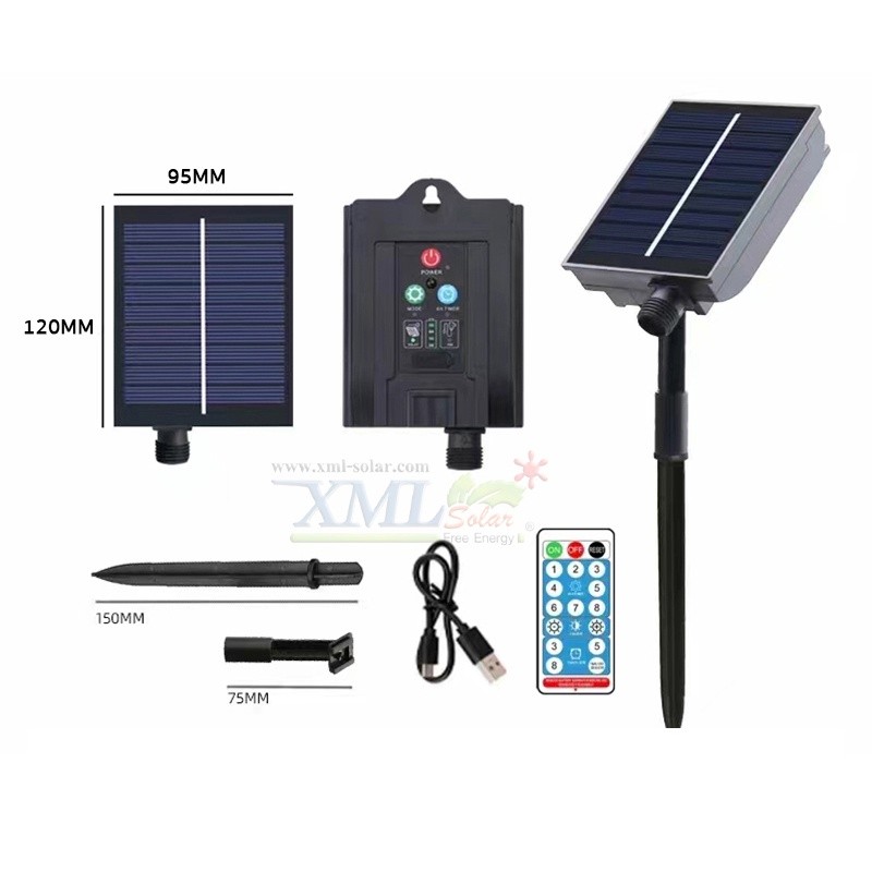 ไฟกระพริบโซล่าเซลล์ รุ่นใหม่สายขาว ยาว 20 เมตร (เเสง : หลากสี) - รูปที่ 6