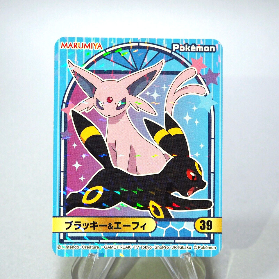 Pokemon Card Umbreon Espeon No.39 Seal MARUMIYA Nintendo MINT~NM Japanese g476