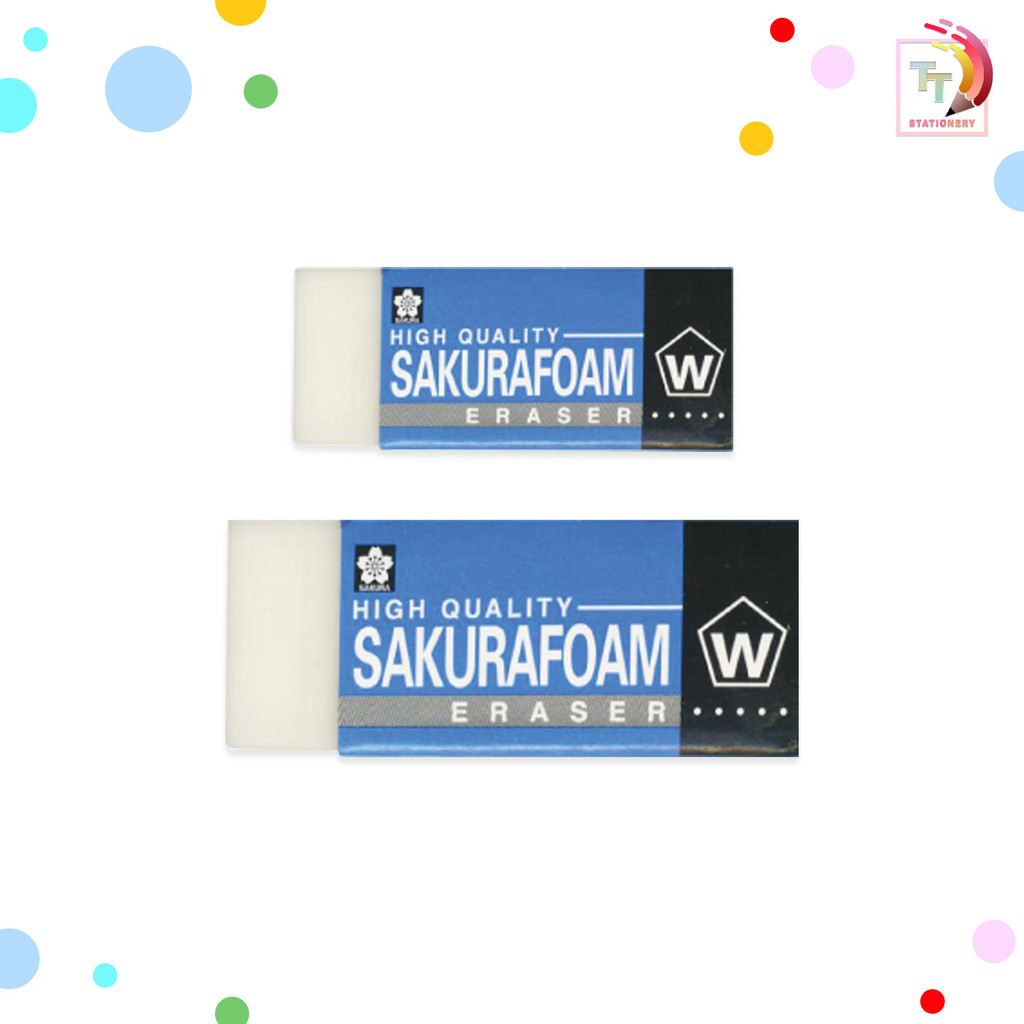 Sakura (ซากุระ) ยางลบดินสอ ยางลบ รุ่น Foam XRFW-60 / XRFW-100 ( แพ็ค 2 ก้อน ) ราคา ถูกที่สุด ดีลบีเคเค แกลเลอรีภาพที่ 4