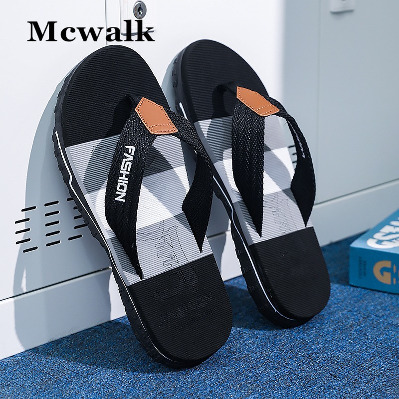MCWALK|การป้องกันการลื่นรองเท้าแตะ รองเท้าแตะชายหาด รองเท้าแตะผู้ชาย
