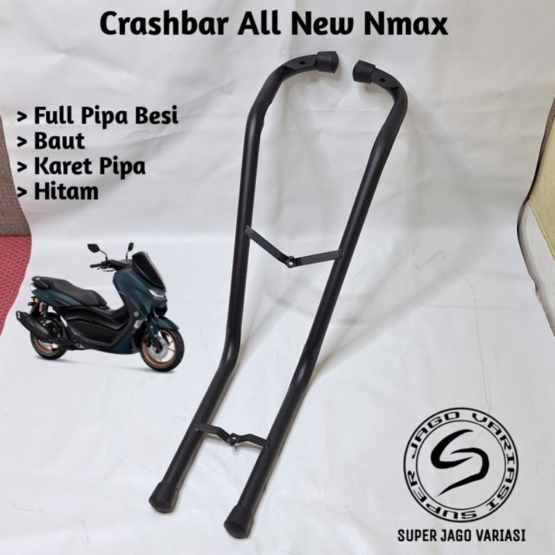 ใหม่ทั้งหมด Nmax Tubular Crashbar Plus Precision Spotlight Mount Full Iron Strong ทนทาน