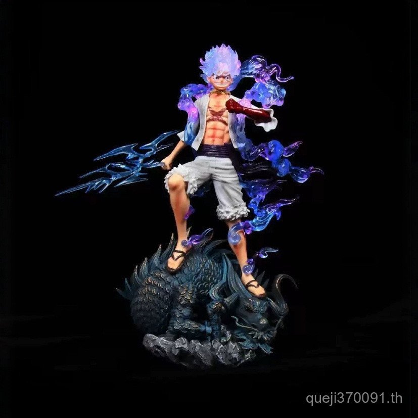 ผู้ชาย Mengwu Store Trading One Piece GK Wano Country Nika Five-speed Luffy VS Kaido Longan Luminous
