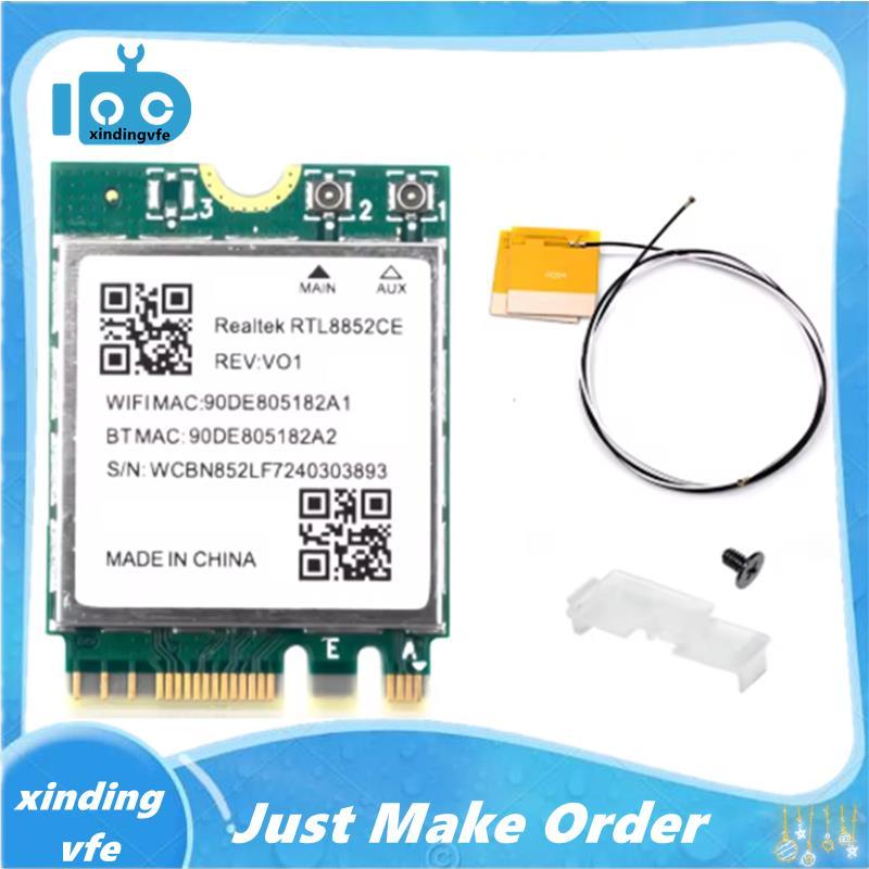 6E RTL8852CE M.2 การ์ดเครือข่ายสําหรับ 10/11 2.4/5/6GHz การ์ดเครือข่าย