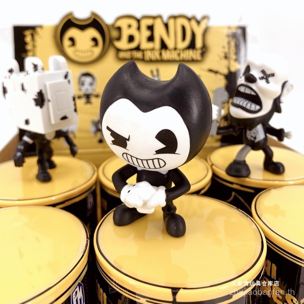Bendy และหมึกหุ่นยนต์เกมรูป Bendy Mystery กล่องน่ารักที่ไม่ซ้ํากันตุ๊กตาตกแต่งเครื่องประดับ OUBL