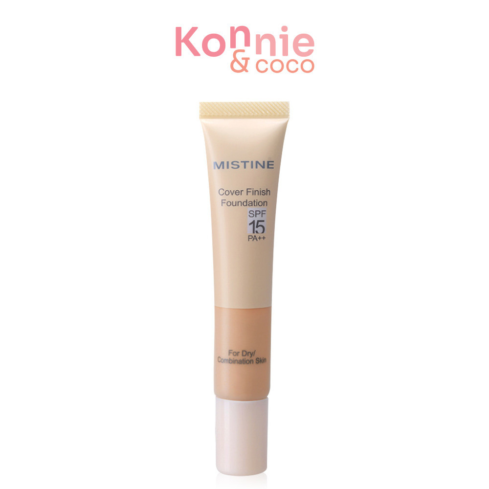 MISTINE Cover Finish Foundation SPF15 PA++ 15g รองพื้นสูตรพิเศษ.