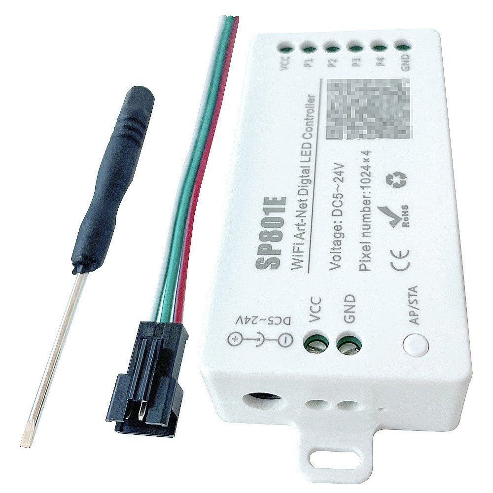 SP801E Symphony Controller บลูทูธ wifi Dual โหมดหลายการปรับแต่งโคมไฟสี่เหลี่ยม Effect Controller