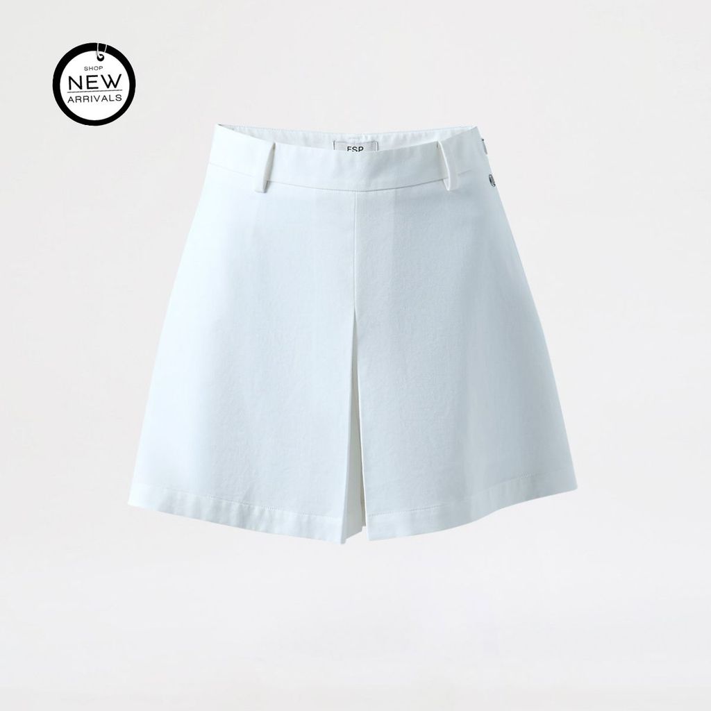 ESP กระโปรงกางเกง สั้น ผู้หญิง สีขาว | Short Skort | 06380