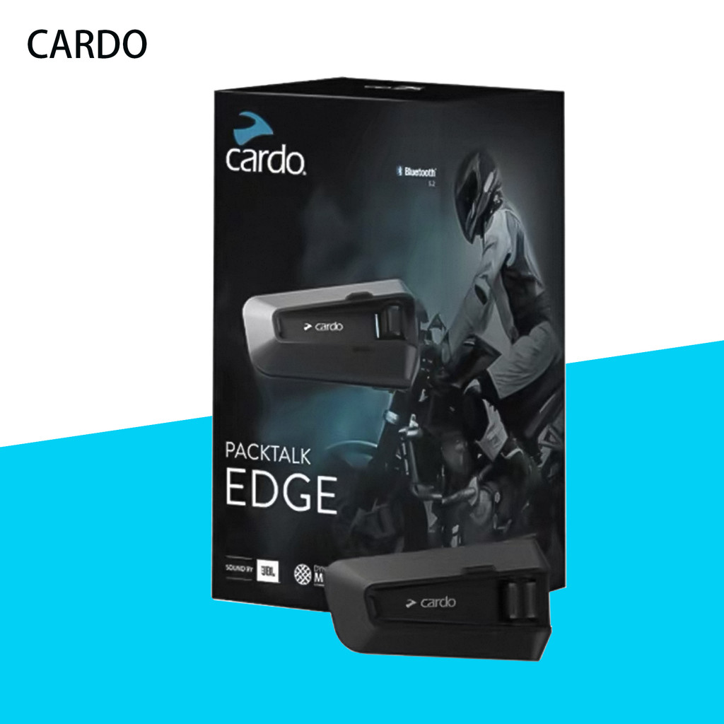 รับประกันท้องถิ่นCARDO Edge PRO Intercom ชุดหูฟังลําโพง Rider Communicate หมวกกันน็อคหูฟังรถจักรยานย