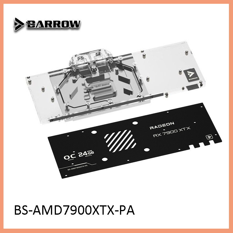 Barrow GPU Water Block ใช้สําหรับ GIGABYTE Radeon RX 7900 XTX AORUS ELITE / GAMING OC / พร้อมแผ่นหลั