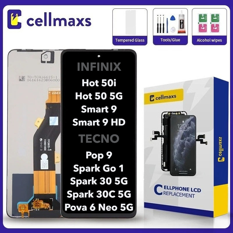 สําหรับ INFINIX Hot 50 5G 50i สมาร์ท 9 HD TECNO Pop 9 4G Spark 30C 30 Pova 6 Neo 5G Spark Go 1 KJ5 B