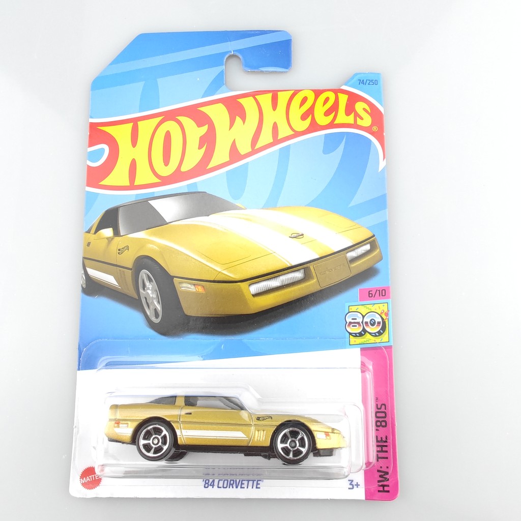 Hot Wheels C4982 Hot Little Sports Car CORVETTE Alloy Car 84 CORVETTE Boy เลื่อนของเล่น