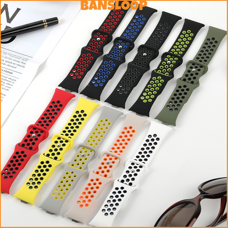 สายซิลิโคนเดิม for Redmi Watch 6/5/4 Sport สายรัดข้อมือเปลี่ยนยางกีฬา สายรัดข้อมือเข็มขัด for Xiaomi Mi Band 8 /9 10 Pro