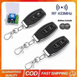 433MHz การเรียนรู้รีโมทคอนโทรล RF ระยะไกล Contro รหัสการเรียนรู้ EV1527 สมาร์ทเครื่องส่งสัญญาณบ้านสําหรับประตูรถโรงรถประตูนาฬิกาปลุก Key