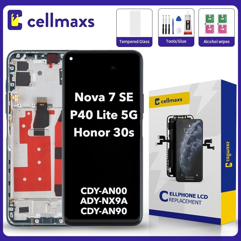 สําหรับhuawei Nova 7 SE P40 Lite 5G Honor 30S CDY-AN00 CDY-TN00 CDY-NX9A CDY-AN90 CDY-AN95 LCDหน้าจอ