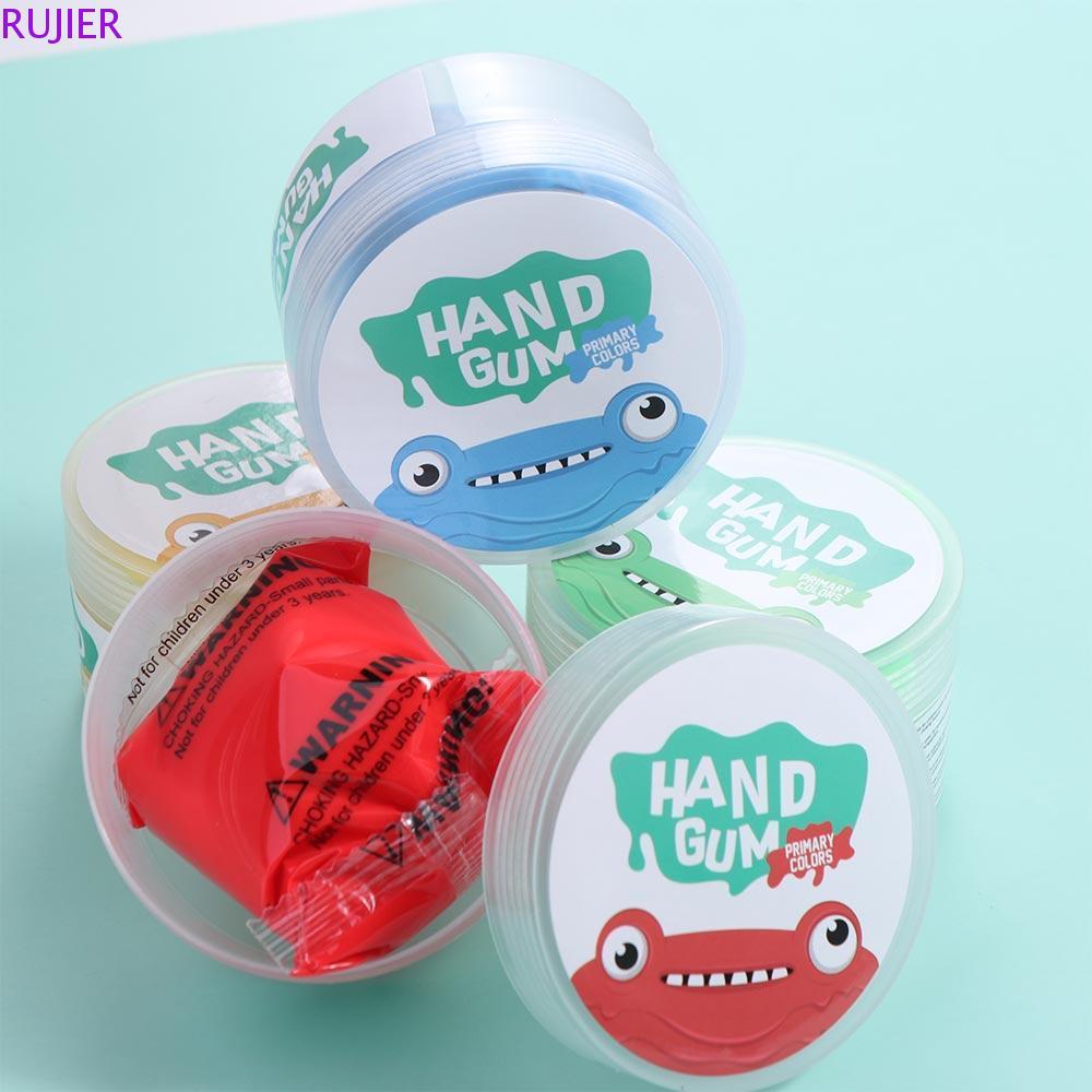 RUJIER Hand Putty Squiz ของเล่น, Non-Sticky 4 ชิ้น/เซ็ต Finger Training Putty, ของเล่นเพื่อการศึกษา 