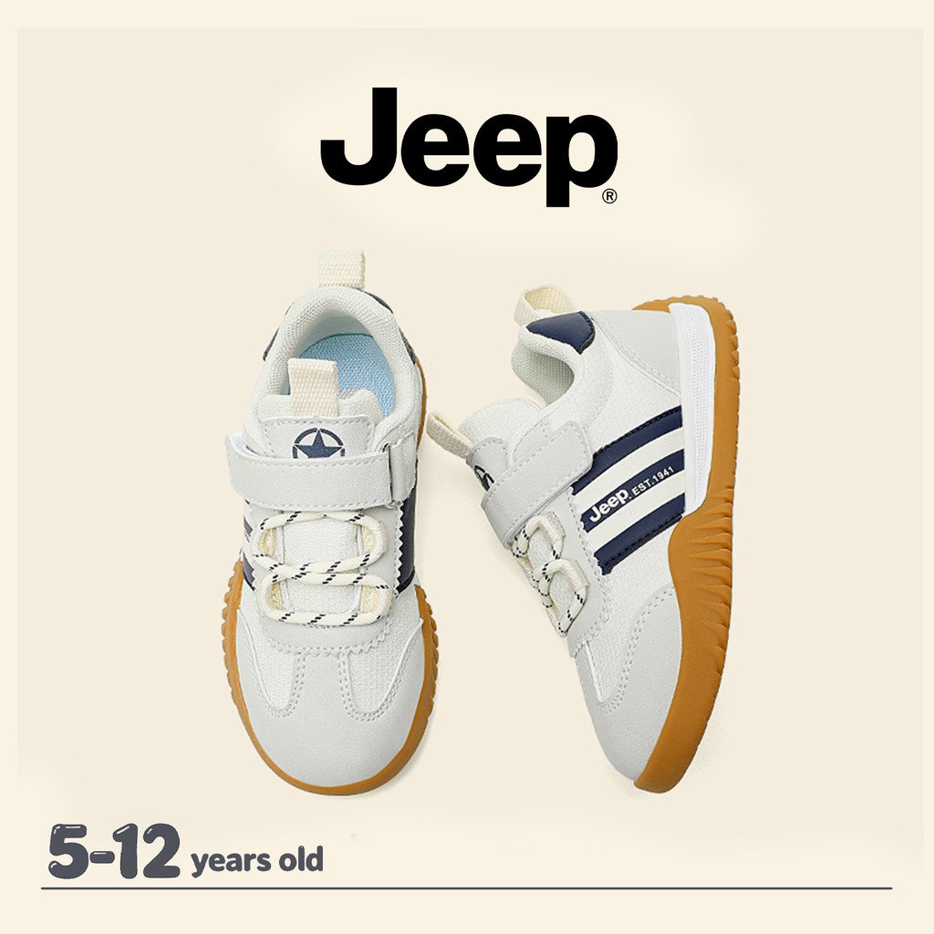 JEEP รองเท้าเด็กสำหรับทั้งชายและหญิง แบบส้นนุ่ม มีการป้องกันการกระแทกและการลื่นไถล ราคา ถูกที่สุด ดีลบีเคเค แกลเลอรีภาพที่ 4