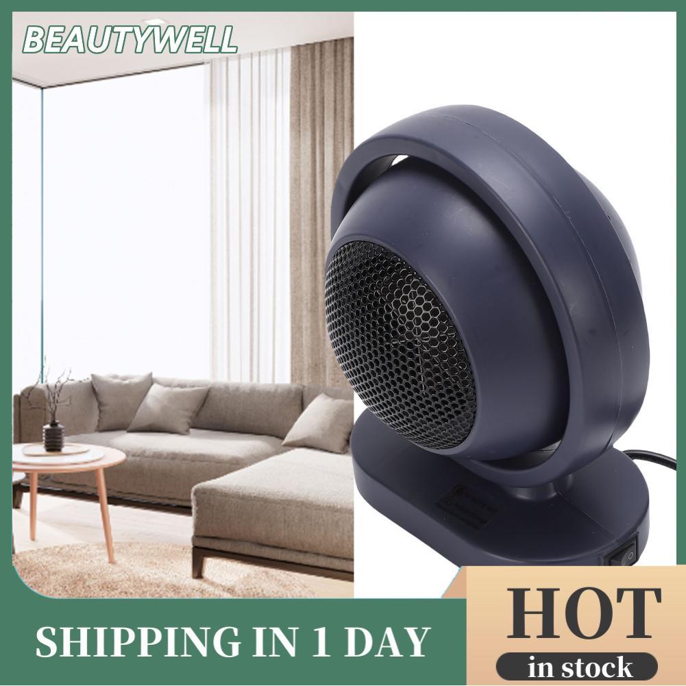 Beautywell Beautywell Space Heater Fan เอาต์พุตสูงขนาดเล็กแบบพกพาไฟฟ้าตั้งโต๊ะเครื่องเป่าลมอุ่นที่เง