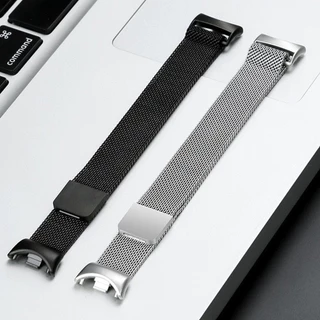 สายรัด Milanese Loop โลหะสแตนเลส แม่เหล็ก + เคส TPU แบบนุ่ม for Xiaomi Mi Band 10 / 9 / 8 NFC