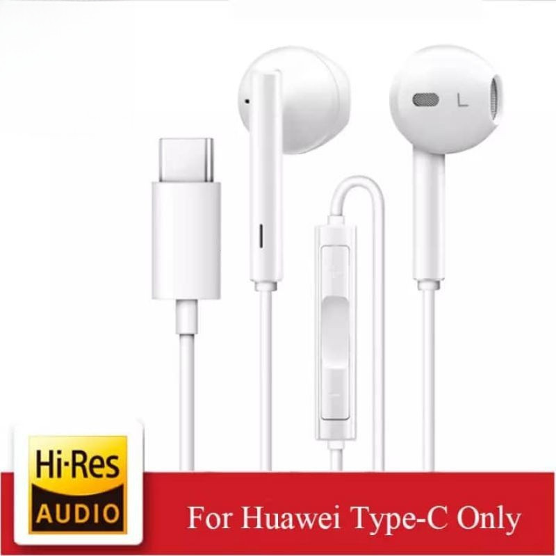 Huawei Honor 50 60 70 Nova 9 USB Type-C หูฟังหูฟังควบคุมแบบมีสาย P30 pro/mate 30 40