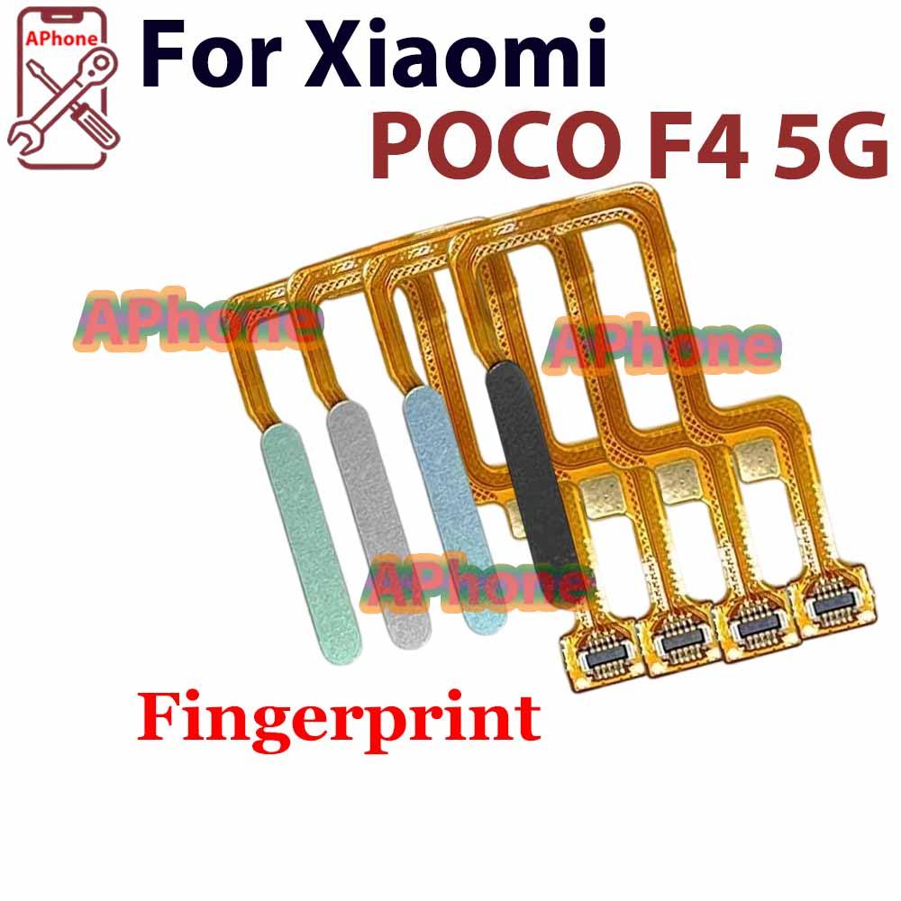 สําหรับ Xiaomi Poco F4 เซ็นเซอร์ลายนิ้วมือเปิดปิดปุ่ม Flex
