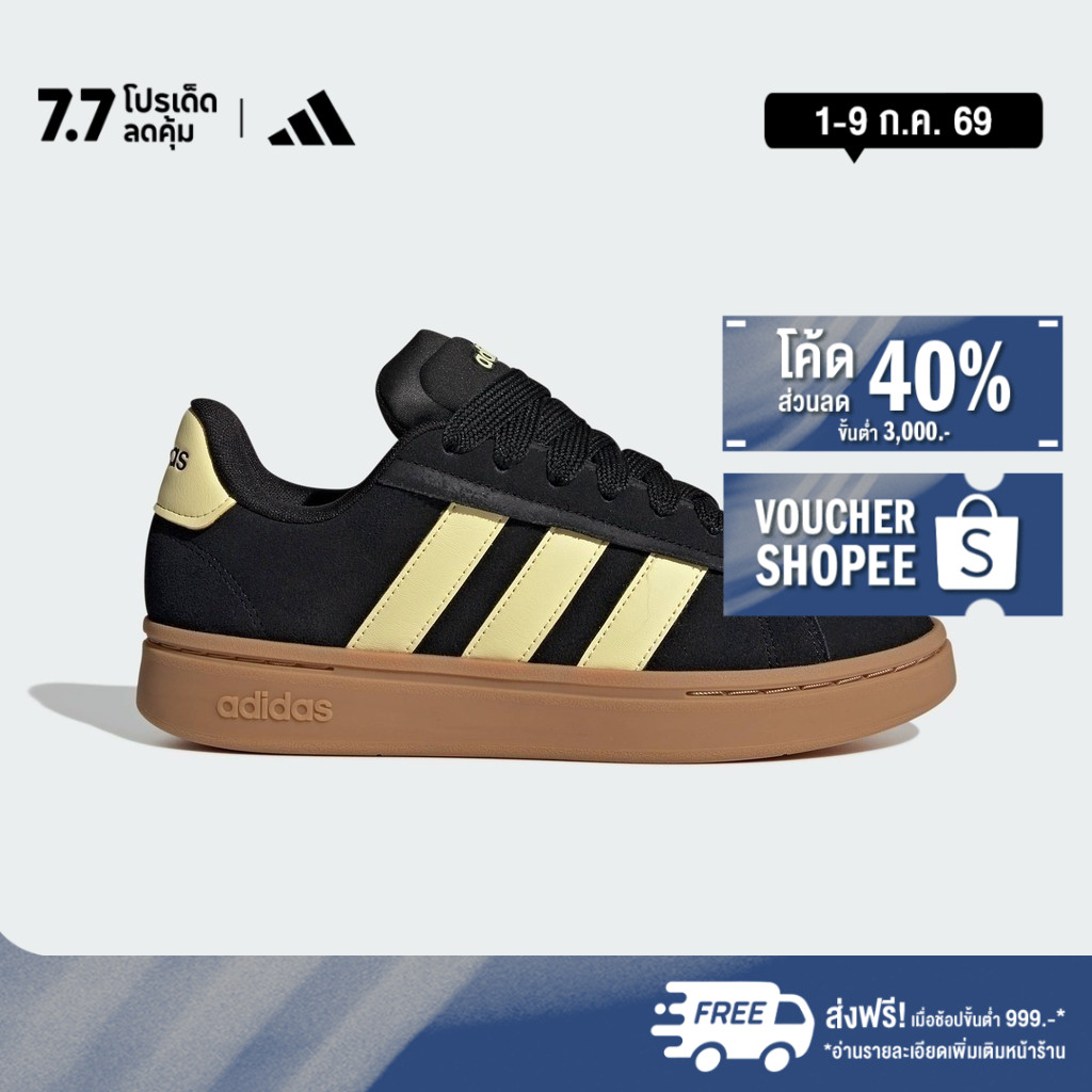 adidas เทนนิส & ไลฟ์สไตล์ รองเท้า Grand Court Alpha ผู้หญิง สีดำ IH1288
