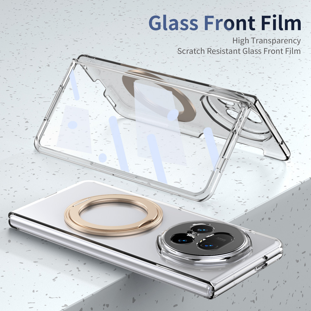 Anti-Yellowing Hard PC Clear Case สําหรับ Honor Magic V3 รูปที่ 8