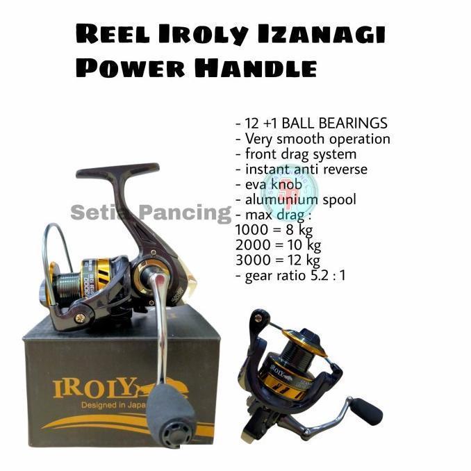 【ส่วนลด】Izanagi Iroly Reel 3000 มือจับพาวเวอร์