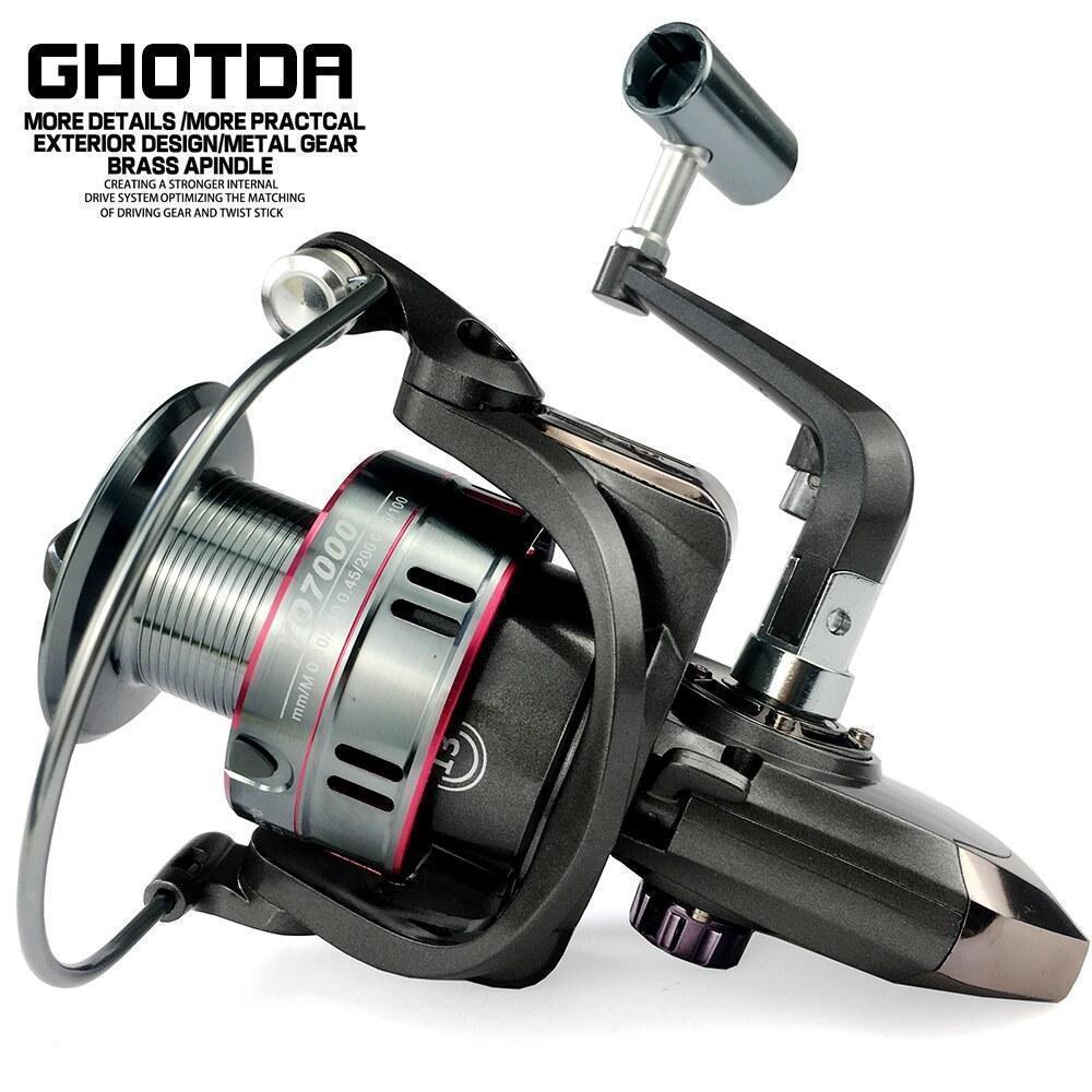【COD】GHOTDA Spinning Fishing Reel 12BB 1 Bearing Balls 1000 7000 Series Metal Coil Spinning Reel Boa