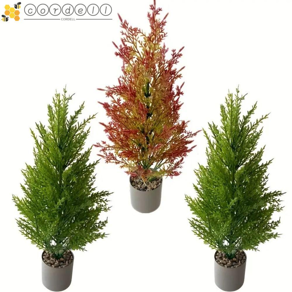 CORDELL ประดิษฐ์ต้นคริสต์มาส, DIY ตกแต่งของขวัญ Handmade ประดิษฐ์ Pine Tree,การถ่ายภาพ Props Elegant