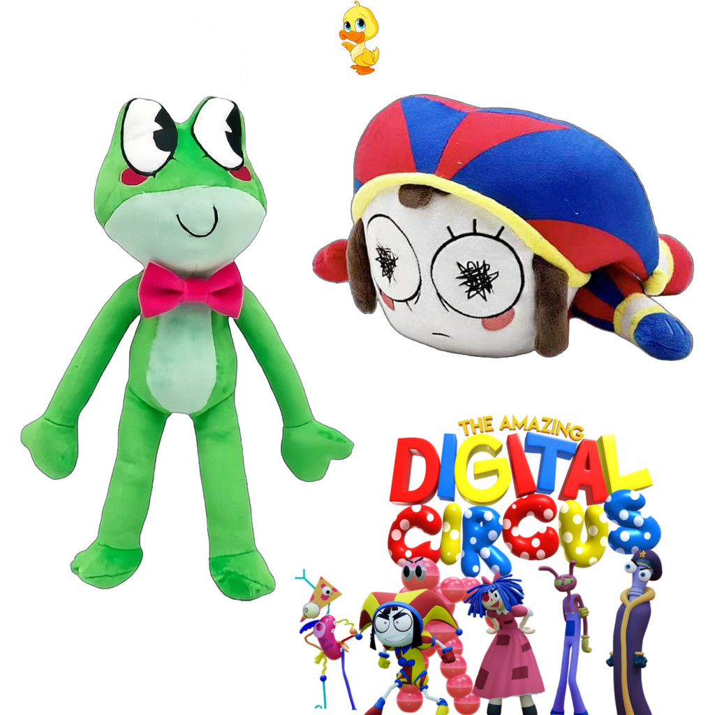 PLUS คุณภาพดี The Amazing Digital Circus Plush ตุ๊กตา Ragatha ใหม่ น่ารัก Ribbit Kaufmo Pomni Kinger Jax Caine Plushies ของขวัญตุ๊กตาจี้หมอนอ่อนสำหรับผู้หญิงและเด็กชาย