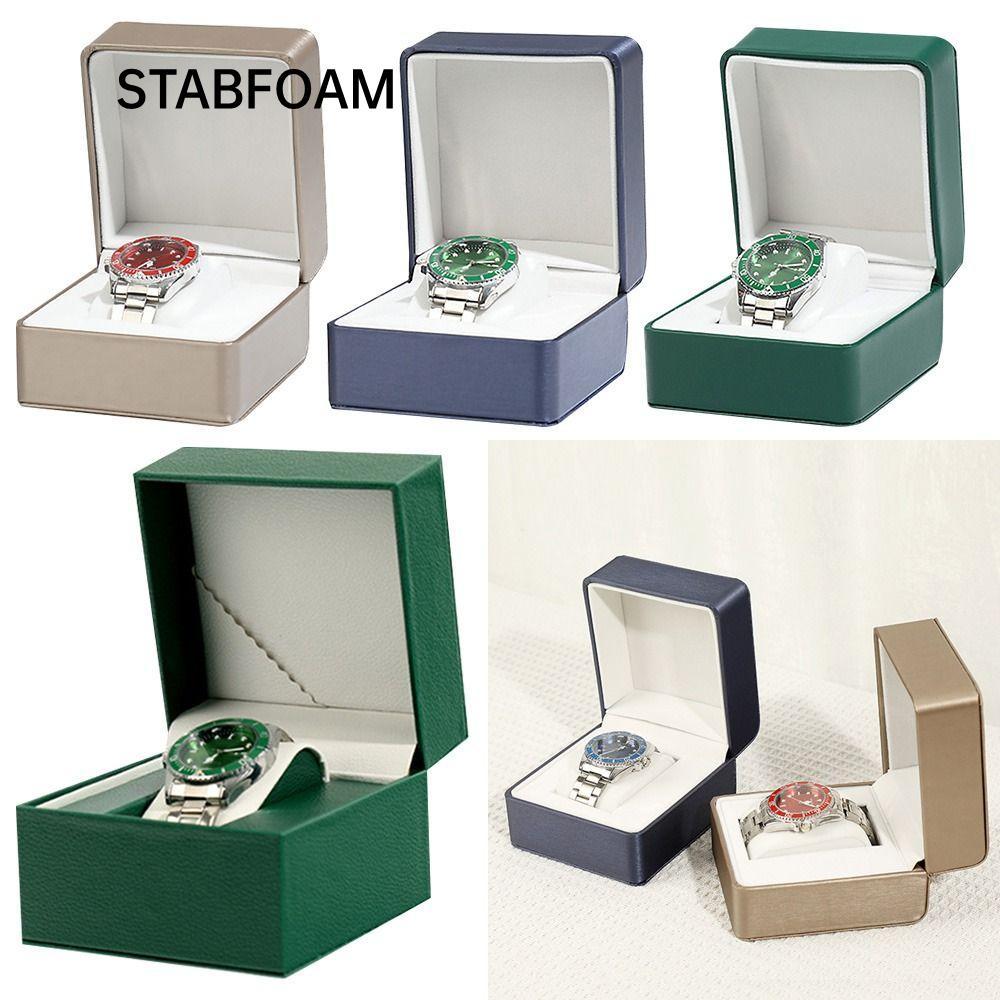 STABFOAM Watch Box Wrist Watch Holder Portable Vintage