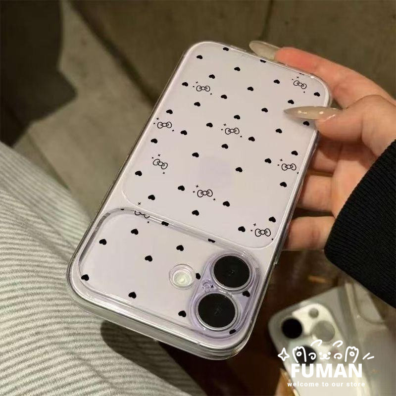 น่ารัก Black Love Heart Frosted Clear เคสโทรศัพท์สําหรับ Honor X9D X9C สมาร์ท X9B X9A X8D X8C X8B X8