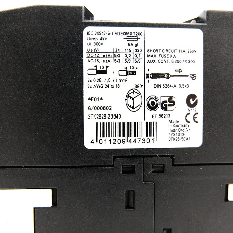 รีเลย์ความปลอดภัย Siemens ดั้งเดิมใหม่ 3TK28-2BB40*&-