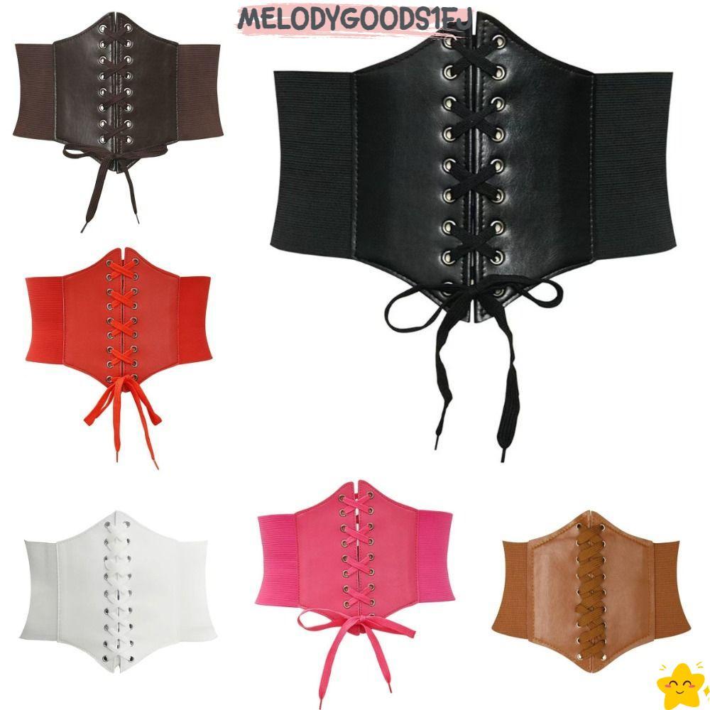 MELODYGOODS1FJเข็มขัดเอวรัดตัว,การออกแบบยืดหยุ่นสายรัดเอวกว้าง,แฟชั่นSlimmingตกแต่งภายนอกสวมใส่เอวสําหรับกระโปรงชุดเสื้อผ้าด้านบน