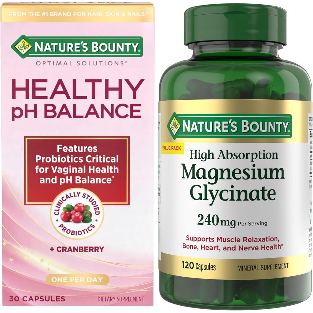 Natures Bounty Natures Bounty Health pH Balance, 30 แคปซูล+Natures Bounty Natures Bounty Magnesium G
