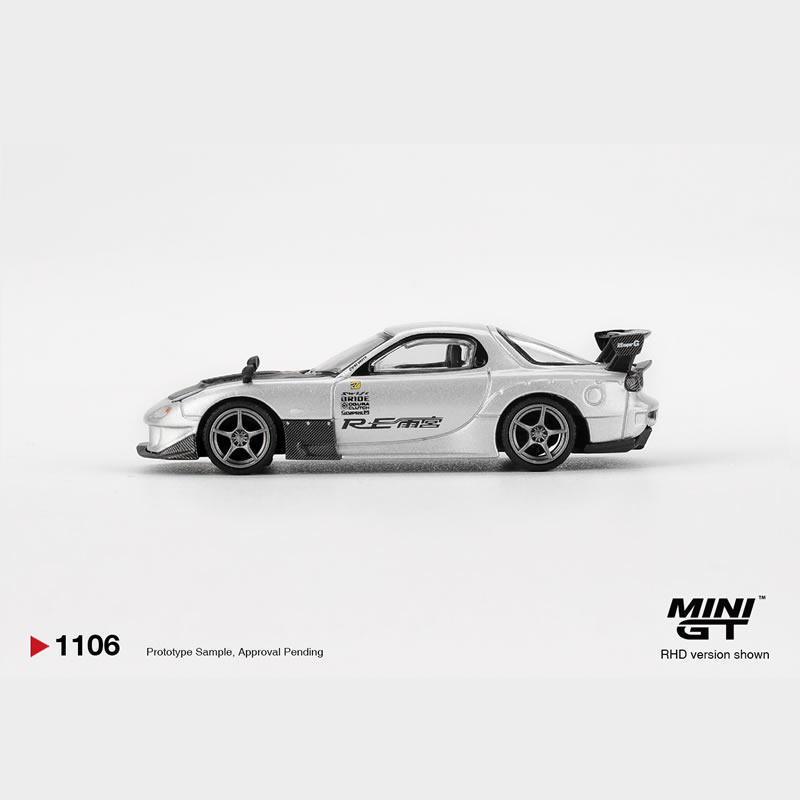 MINIGT 1: 64 Mazda Mazda RX7 RE-Amemiya Amemiya โมเดลรถโลหะผสมผลิตภัณฑ์สําเร็จรูป